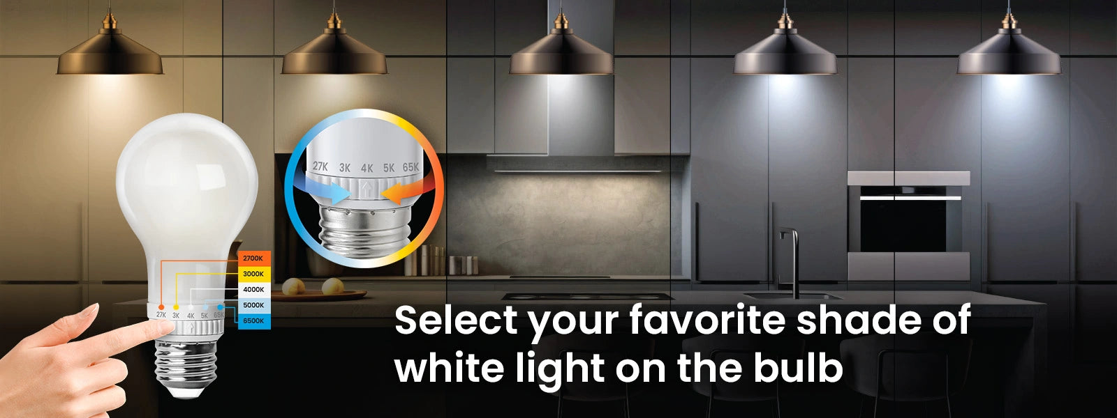 6 Pack Feit Electric Classic Glass Design 60W LED Bulbs – 800 Lumens, Choose Your Shade of White
