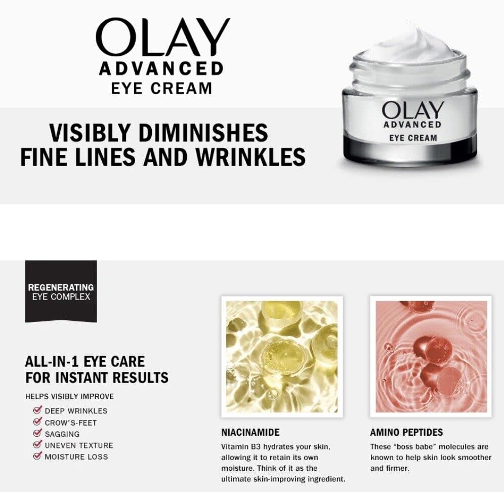 OLAY Regenerating Eye Complex Advanced Eye Cream – 0.5 oz (2-Pack)