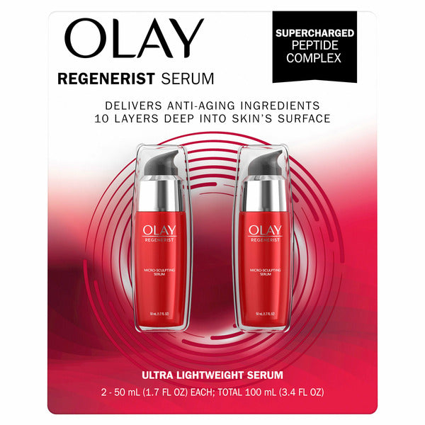 2 Pack • Olay Regenerist Anti-Aging Supercharged Peptide Complex Serum